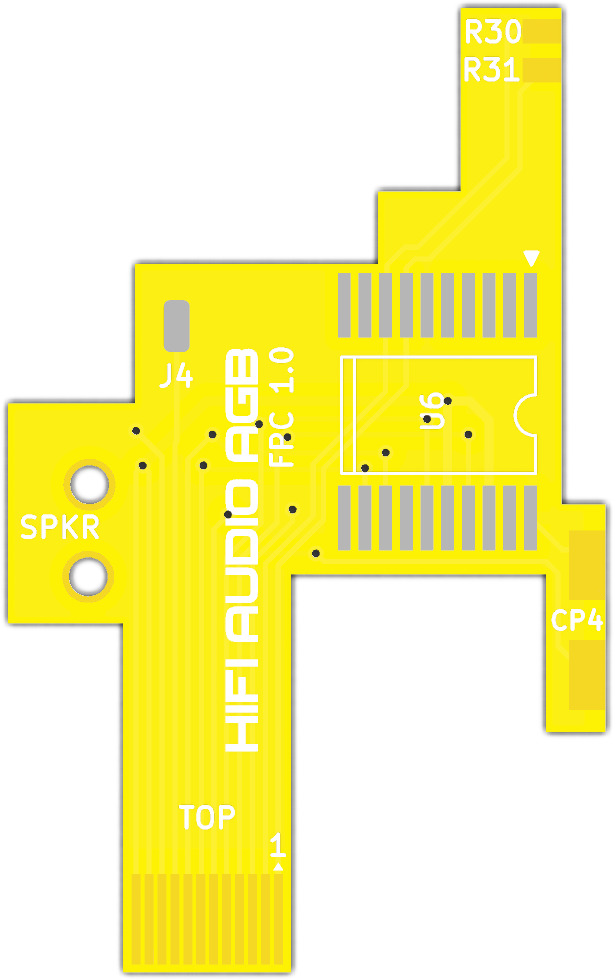 Game Boy HiFi Audio AGB flex cable, v1.0 render